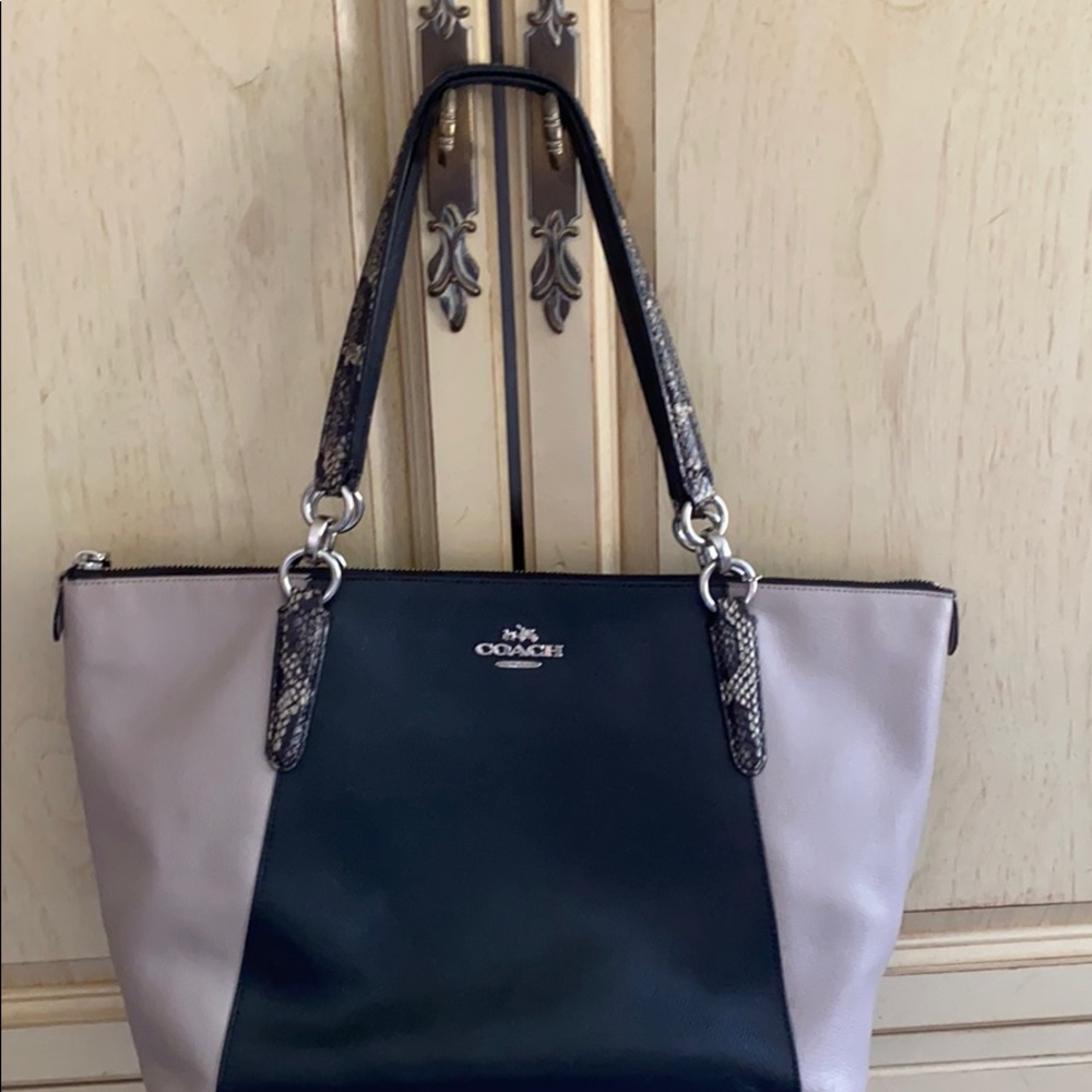 Coach bag with wallet snakeskin